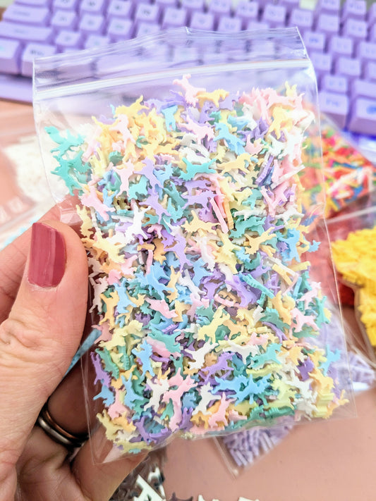 Unicorn Poly Clay Confetti