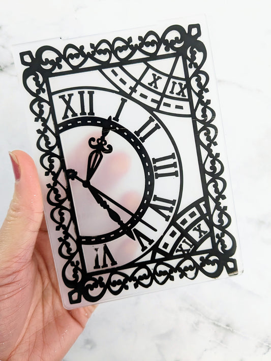 Time Clock Embossing Folder